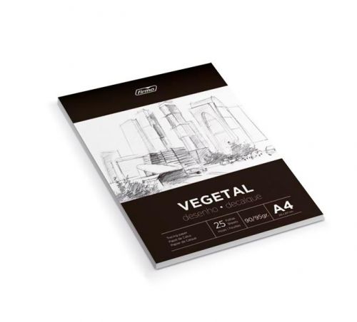 BLOCO PAPEL VEGETAL A4 50 FLS 90/95 GR , FIRMO , 75438 , 5601645302969